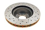 DBA 94-97/99-05 MX-5 Miata Front Drilled & Slotted 4000 Series Rotor - 4538XS