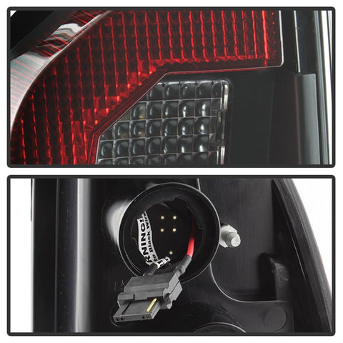 Spyder 05-15 Toyota Tacoma LED Tail Lights (Not Compatible w/OEM LEDS) - Black ALT-YD-TT05V2-LB-BK - 5085467