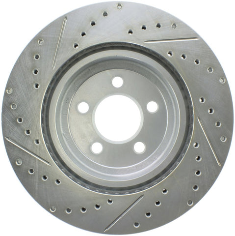 StopTech Select Sport 10-14 Dodge Challenger Drilled and Slotted Front Left Brake Rotor - 227.63061L