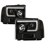 Spyder 05-07 Ford F250/350/450 Super Duty Projector LED Black PRO-YD-FS05V2PL-BK - 5087911