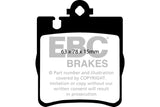 EBC 00 Mercedes-Benz CLK430 4.3 Ultimax2 Rear Brake Pads - UD873