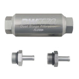 DeatschWerks 5/16in 10 Micron 70mm Compact In-Line Fuel Filter Kit - 8-03-70C-010K-516