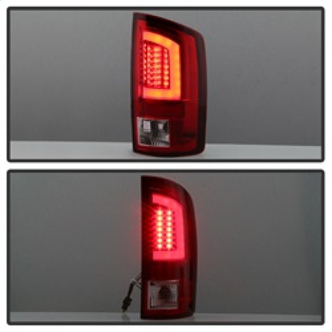 Spyder 03-06 Dodge Ram 2500/3500 V3 Light Bar LED Tail Light - Red Clear (ALT-YD-DRAM02V3-LBLED-RC) - 5084132