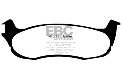 EBC 00-01 Ford Expedition 4.6 2WD Ultimax2 Rear Brake Pads - UD879