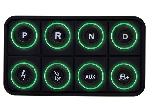 AEM EV 8 Button Keypad CAN Based Programmable Backlighting - 30-8400