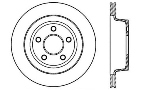 StopTech Slotted & Drilled Sport Brake Rotor - 127.62117R