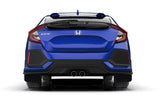 Rally Armor 17-21 Honda Civic EX/EX-L/LX (Hatchback) Black UR Mud Flap Blue Logo - MF71-UR-BLK/BL