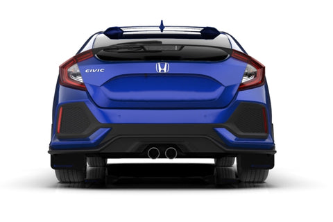Rally Armor 17-21 Honda Civic Sport & Touring (Hatch) Black UR Mud Flap w/ Blue Logo - MF51-UR-BLK/BL