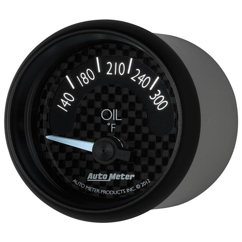 Autometer GT Series 52mm Short Sweep Electronic 140-300 Deg F Oil Temperature - 8048