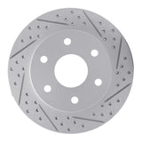 R1 06-10 Hummer H3T Front Right Drilled & Slotted Geo-Carbon Rotor - 830-93000R