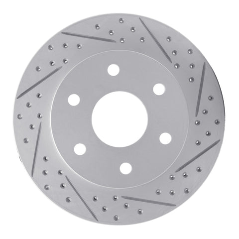 R1 06-10 Hummer H3T Front Right Drilled & Slotted Geo-Carbon Rotor - 830-93000R