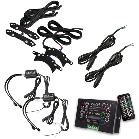 Oracle 15-21 Dodge Challenger RGB+W Headlight DRL Upgrade Kit - ColorSHIFT 2 - 1329-333