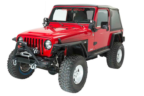 Fishbone Offroad 97-06 Jeep Wrangler TJ Rubicon Steel Front Bumper W/Stinger - Blk Txtrd Powdercoat - FB22047