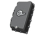 aFe 20-26 GM Trucks L6 3.0L Transmission Pan - Black w/ Machined Fins - 46-71420B