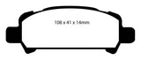 EBC 01-02 Subaru Impreza 2.0 Turbo WRX Bluestuff Rear Brake Pads - DP51293NDX