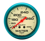 Autometer Ultra-Nite 2-5/8in 140-280 Degree Liquid Filled Mechanical Glow In Dark Water Temp Gauge - 4231
