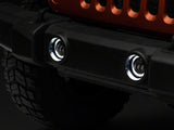 Raxiom 07-23 Jeep Wrangler JK & JL Axial Series Halo LED Fog Lights- Amber - J130812