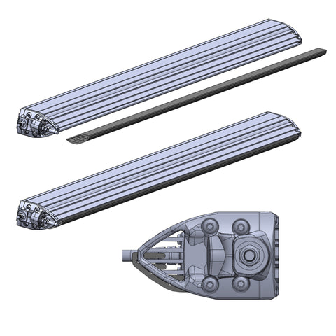 Rigid Industries 2021 Ford Bronco Roof Rack Light Kit (Incl. SR spot/flood Combo Bar) - 46726