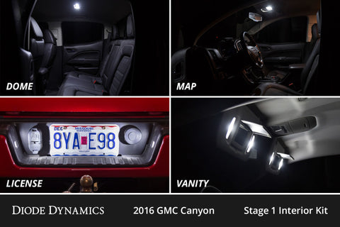 Diode Dynamics 15-22 GMC Canyon Interior LED Kit Cool White Stage 2 - DD0498