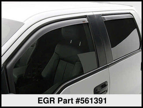 EGR 15+ Chevy Colorado/GMC Canyon Ext Cab In-Channel Window Visors - Set of 2 (561391) - 561391