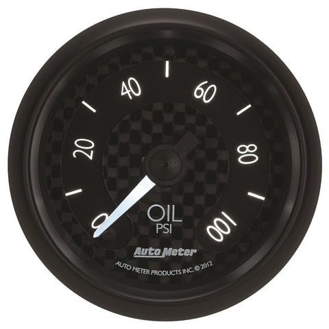 Autometer GT Series 52mm Full Sweep Electronic 0-100 PSI Oil Pressure Gauge - 8053