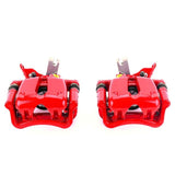 Power Stop 14-15 Chevrolet Malibu Rear Red Calipers w/Brackets - Pair - S5504