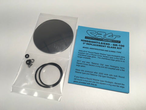 CRG 3 in. Round Replacement Glass Kit - GK-100
