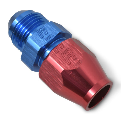 Russell Performance Red/Blue -8 AN Male 37 Degree to 1/2in Aluminum Tube - 639230