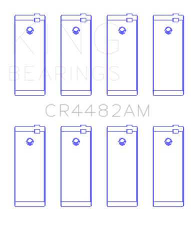 King Engine Bearings Chevrolet ChevETte (Size +0.25mm) Connecting Rod Bearing Set - CR4482AM1.25