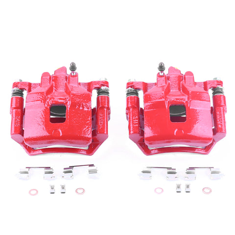 Power Stop 98-02 Chevrolet Prizm Front Red Calipers w/Brackets - Pair - S2048