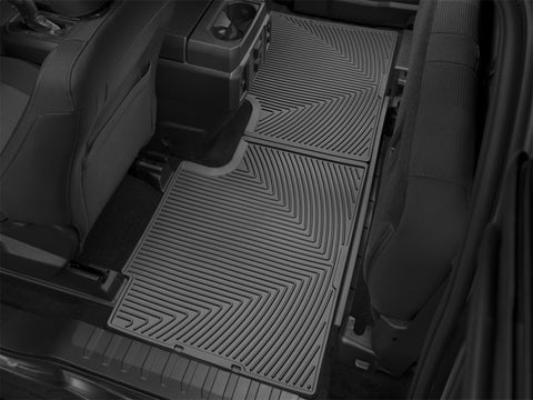 WeatherTech 2015+ Ford F-150 SuperCab Rear Rubber Mats - Black - W358