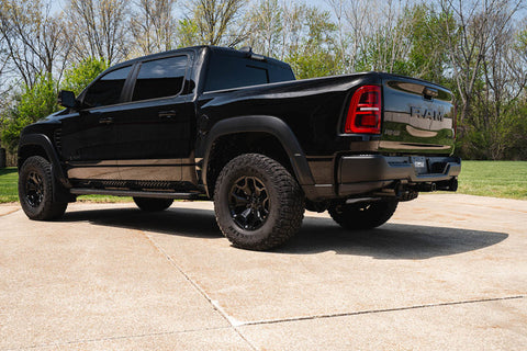 Corsa 25-26 RAM 1500 RHO Crew Cab 3.0L Turbo Cat-Back Dual Rear Exit w/ 5in Single Black Pro Series - 21389BPC