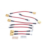 Power Stop 11-12 Infiniti G25 Front & Rear SS Braided Brake Hose Kit - BH00088