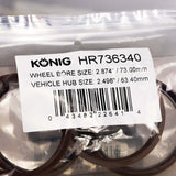 Konig Hub Ring Set (4pcs) - 73.1mm O.D. / 63.4mm I.D. - HR736340