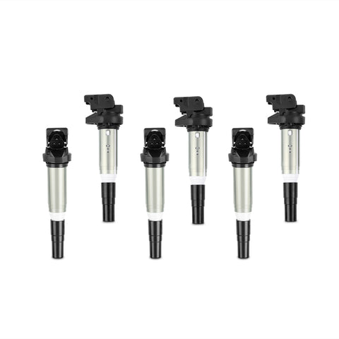 Mishimoto 2002+ BMW M54/N20/N52/N54/N55/N62/S54/S62 Six Cylinder Ignition Coil Set of 6 - MMIG-BMW-0206