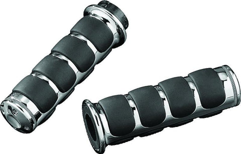 Kuryakyn ISO Grips Without Throttle Boss Dual Cable Chrome - 6205