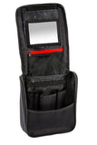 ARB Toiletries Bag Charcoal Finish w/ Red Highlights PVC Outer Shell Mesh Pockets Mirror - ARB4209