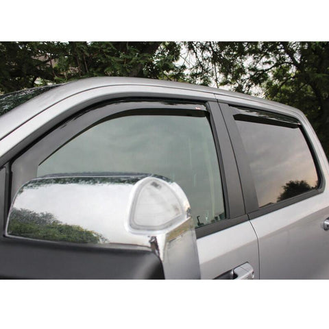 Westin 19-22 Ram 1500 Crew Cab(Excl. 19-22 Ram 1500 Classic) In Channel Wind Deflector 4pc - Smoke - 72-35407