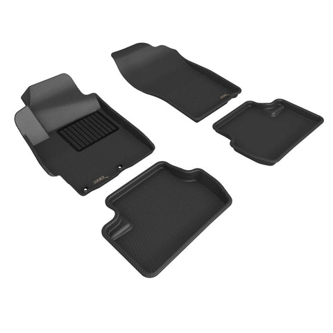 3D MAXpider 08-15 Mitsubishi Lancer Evolution X Kagu 1st 2nd Row - Floor Mat Set (Black) - L1MT00801509