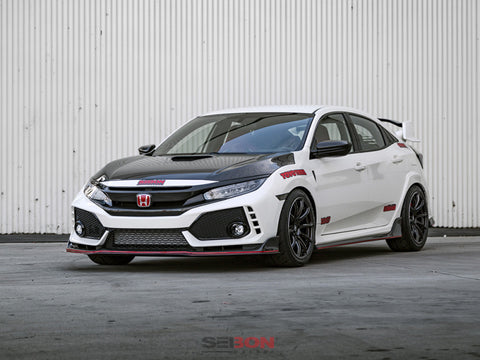 Seibon 16-18 Honda Civic OEM-Style Carbon Fiber Front Grill - FG16HDCV4D