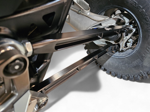 Elektric Offroad 2022+ Polaris Rzr Pro R Turbo R Billet High Clearance Radius Rods Anodized Blk - RRL610025