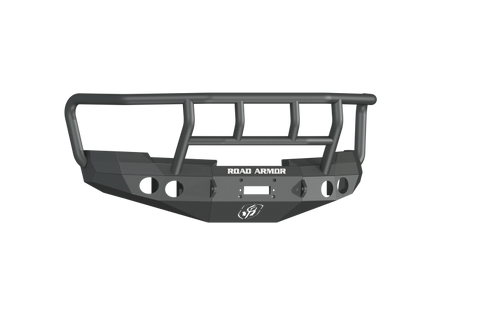 Road Armor 08-13 Chevy 1500 Stealth Front Winch Bumper w/Titan II Guard - Tex Blk - 37702B