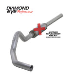 Diamond Eye KIT 4in CB MFLR RPLCMENT PIPE SGL AL: 2004.5-2007.5 DODGE CUMMINS 600 - K4234A-RP