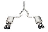 Corsa 2024-2025 Ford Mustang V8 5.0L 3in Cat-Back Exhaust System w/ Twin 4in Black Pro-Series Tips - 21259BLK
