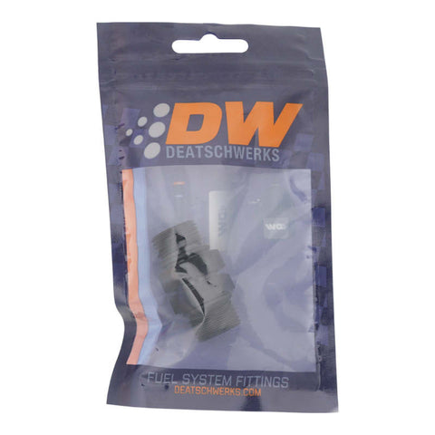 DeatschWerks 8AN ORB Male to 8AN ORB Male Swivel Adapter - Anodized Matte Black - 6-02-0426-B