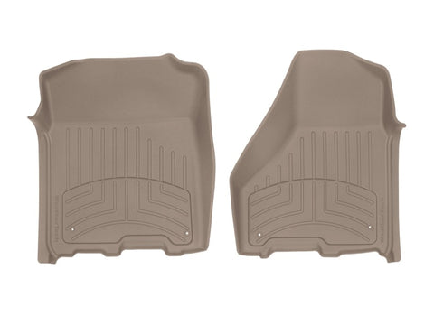 WeatherTech 12-18 Dodge Ram 1500 Crew Cab / Extended Cab Front FloorLiner HP - Tan - 454781IM