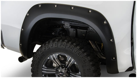 Bushwacker 07-13 Toyota Tundra Fleetside Pocket Style Flares 4pc 97.6/78.7/66.7in Bed - Black - 30911-02