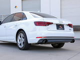 aFe 17-19 Audi A4 (L4-2.0L) MACH Force-Xp Stainless Steel Axle-Back Exhaust System - Black Tip - 49-36419-B
