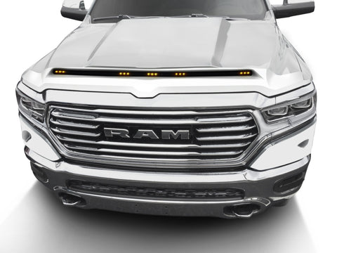 AVS 19-22 RAM 1500 (Excl. Sport Hood) Aeroskin Lightshield Color Match Hood Protector - Ivory Pearl - 753163-PWD