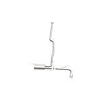 MagnaFlow Cat Back, SS, 2.5in, Street, Single Straight Pass. Polished 4in Tip, 2015 Ford Fusion 2.5L - 19096